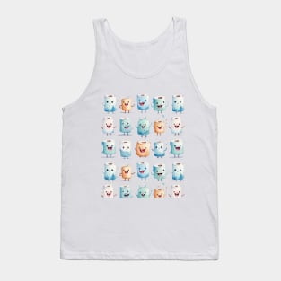 Funny Toilet Rolls Watercolor Pattern #1 Tank Top